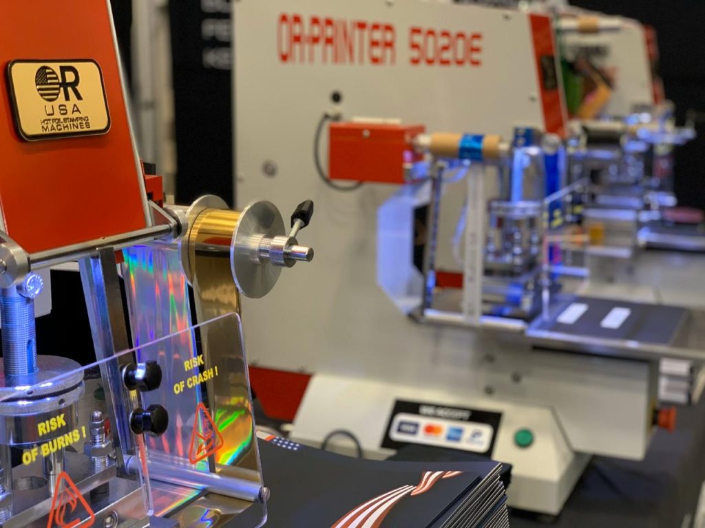 OR PRINTER USA hot foil stamping machine lineup