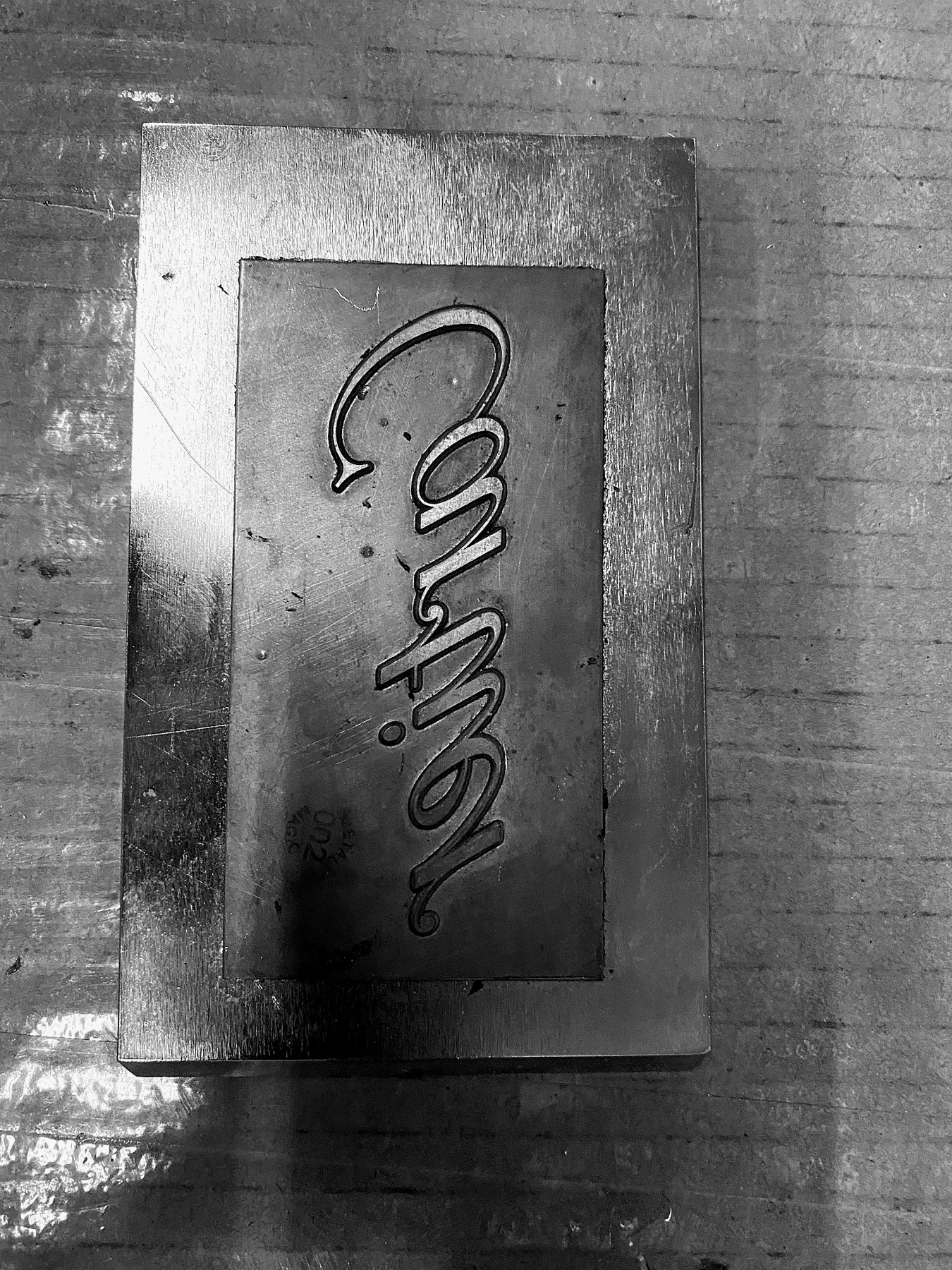 Close-up of magnesium die